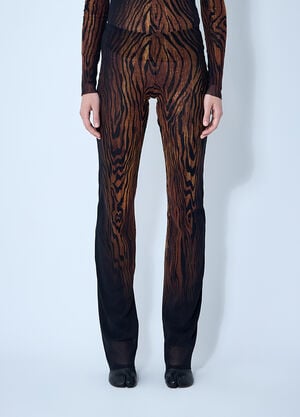 Jean Paul Gaultier Wood Mesh Pants Black jpg0261002