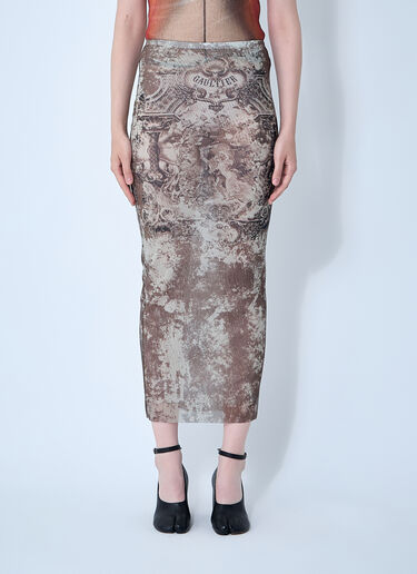 Médaillon Mesh Skirt Jean Paul Gaultier Médaillon Mesh Skirt Beige jpg0261006