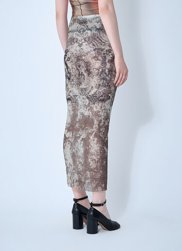 Médaillon Mesh Skirt Jean Paul Gaultier Médaillon Mesh Skirt Beige jpg0261006