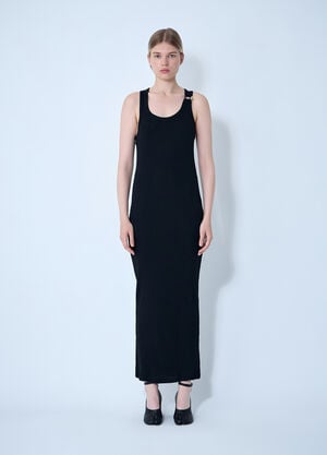 Jean Paul Gaultier Maxi Piercing Dress Black jpg0261015