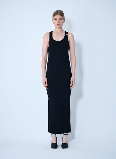 Jean Paul Gaultier Maxi Piercing Dress Black jpg0261015