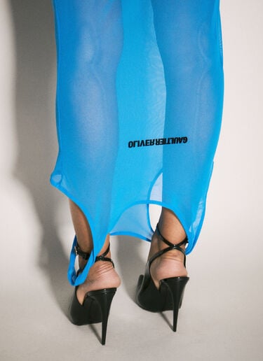 Double Neckline Maxi Dress Jean Paul Gaultier x Shayne Oliver Double Neckline Maxi Dress Blue jps0257007