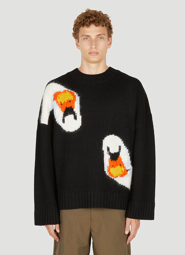 JW Anderson Swan 廓形针织毛衣 黑色 jwa0149011
