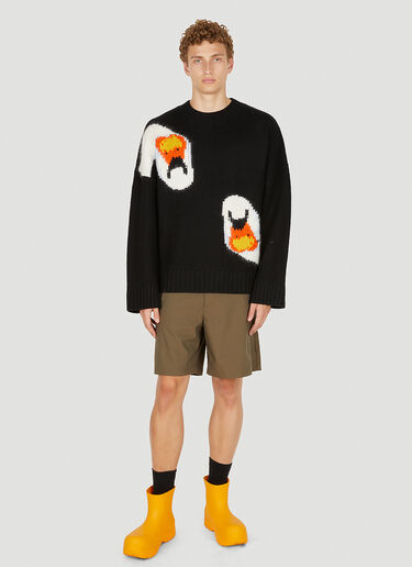 JW Anderson Swan 廓形针织毛衣 黑色 jwa0149011