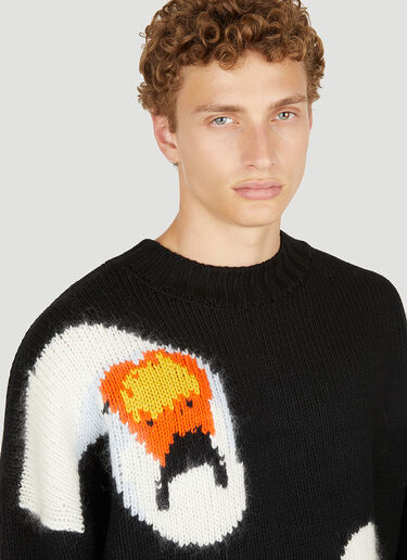 JW Anderson Swan 廓形针织毛衣 黑色 jwa0149011