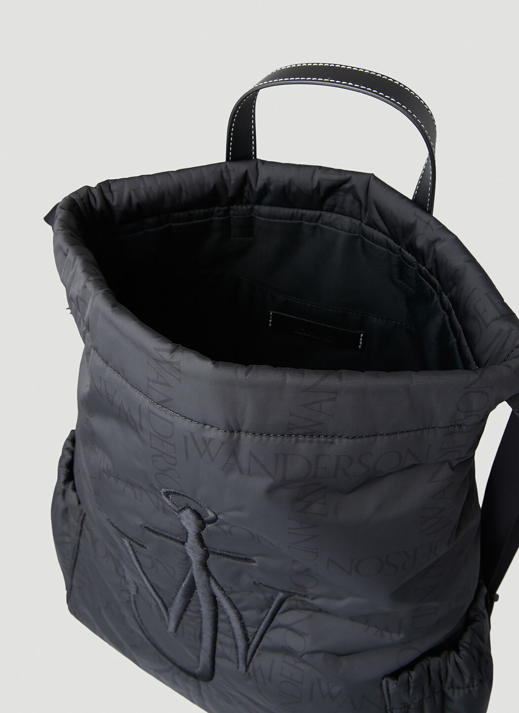 JW Anderson Anchor Backpack Black Green Cotton Auth From
