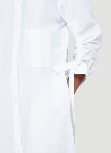 Gathered Sleeve Shirt Dress J.W. Anderson Gathered Sleeve Shirt Dress White jwa0239002