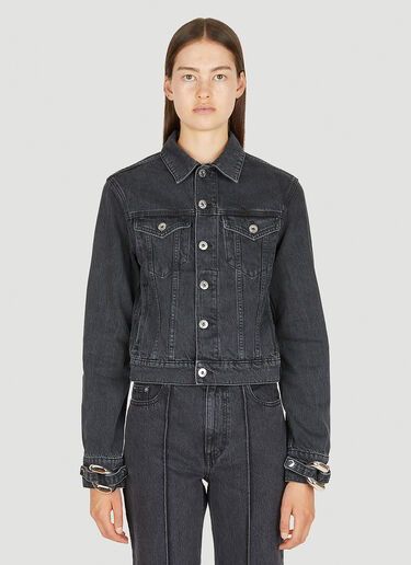 Chain Link Trucker Denim Jacket JW Anderson Chain Link Trucker Denim Jacket Grey jwa0249018