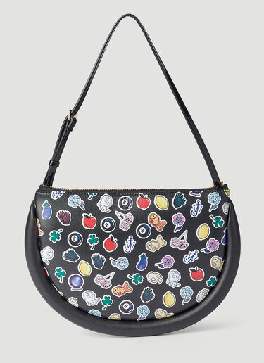 Stickers Bumper Moon Shoulder Bag JW Anderson Stickers Bumper Moon Shoulder Bag Black jwa0251021