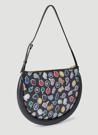 Stickers Bumper Moon Shoulder Bag JW Anderson Stickers Bumper Moon Shoulder Bag Black jwa0251021