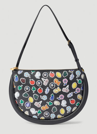 Stickers Bumper Moon Shoulder Bag JW Anderson Stickers Bumper Moon Shoulder Bag Black jwa0251021