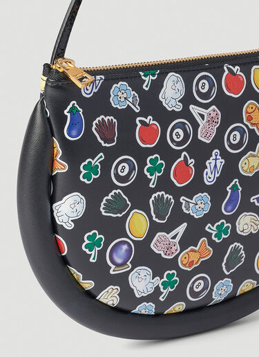 Stickers Bumper Moon Shoulder Bag JW Anderson Stickers Bumper Moon Shoulder Bag Black jwa0251021