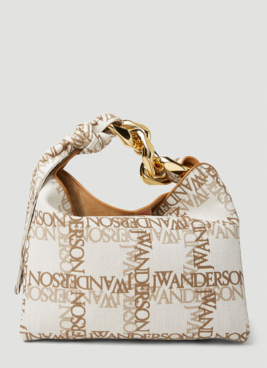 小号 Chain Logo 帆布单肩包 JW Anderson 小号 Chain Logo 帆布单肩包 米色 jwa0251022