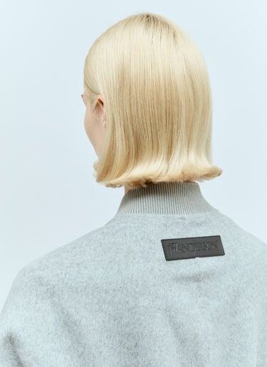 JW Anderson 超大羊毛飞行员夹克 灰色 jwa0255005