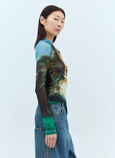 Cat 网布上衣 JW Anderson Cat 网布上衣 蓝色 jwa0257008