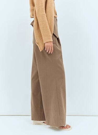 JW Anderson Fold-Over Pants Brown jwa0258002