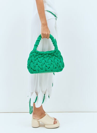 Cable Knit Handbag JW Anderson Cable Knit Handbag Green jwa0258014