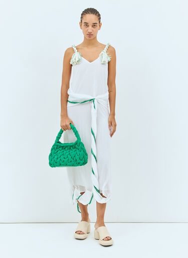 JW Anderson Cable Knit Handbag Green jwa0258014