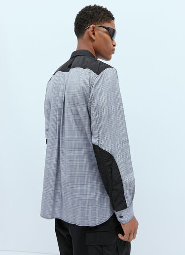 Junya Watanabe 防撕裂拼接衬衫 黑色 jwn0154006