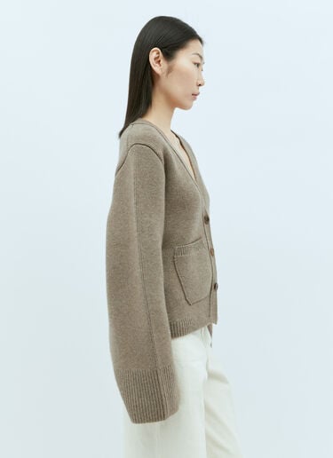 Scarlet Cashmere Cardigan Khaite Scarlet Cashmere Cardigan Beige kha0255011