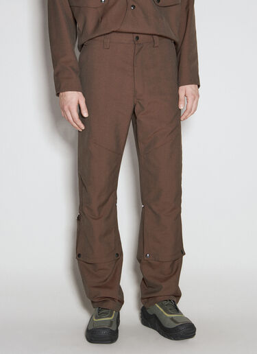 Kiko Kostadinov Tonino 工装长裤  棕色 kko0156003
