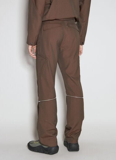 Kiko Kostadinov Tonino 工装长裤  棕色 kko0156003