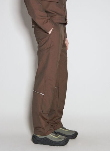 Kiko Kostadinov Tonino 工装长裤  棕色 kko0156003