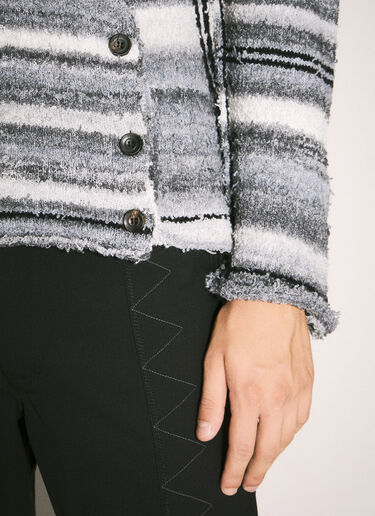 Rolled Neck Striped Sweater Kiko Kostadinov Rolled Neck Striped Sweater Grey kko0158012