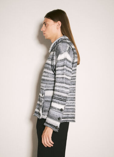 Rolled Neck Striped Sweater Kiko Kostadinov Rolled Neck Striped Sweater Grey kko0158012