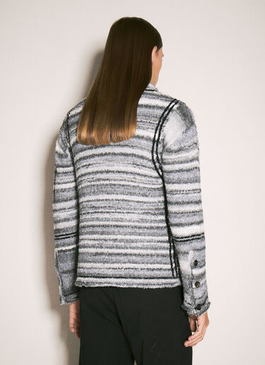 Rolled Neck Striped Sweater Kiko Kostadinov Rolled Neck Striped Sweater Grey kko0158012