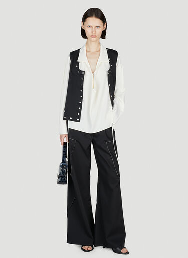 Angled Wide Leg Pants Kiko Kostadinov Angled Wide Leg Pants Black kko0252001