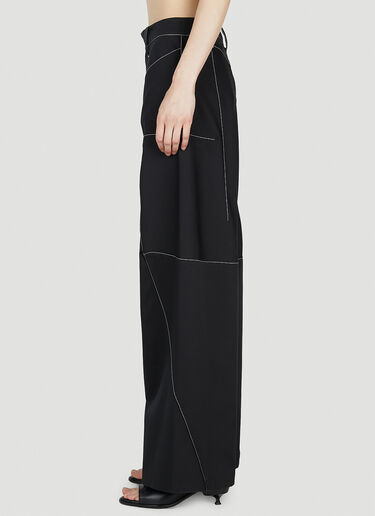 Angled Wide Leg Pants Kiko Kostadinov Angled Wide Leg Pants Black kko0252001
