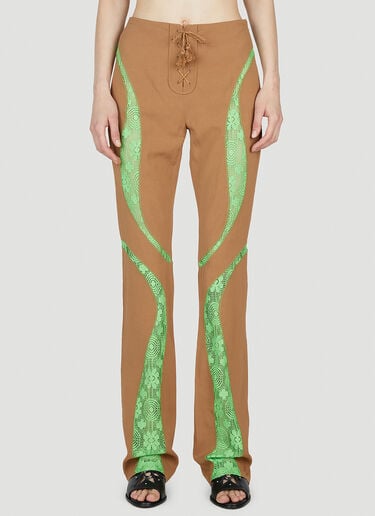 Dana Panel Pants Kiko Kostadinov Dana Panel Pants Brown kko0252002