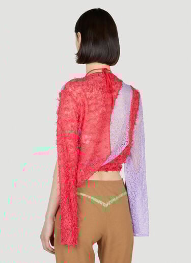 Lace Draped Top Kiko Kostadinov Lace Draped Top Red kko0252004