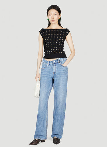 Off Shoulder Knit Top Kiko Kostadinov Off Shoulder Knit Top Black kko0252012