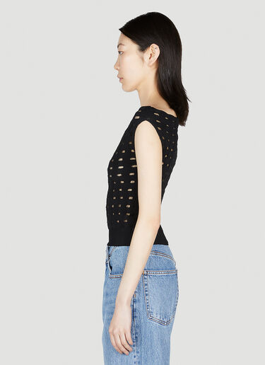 Off Shoulder Knit Top Kiko Kostadinov Off Shoulder Knit Top Black kko0252012