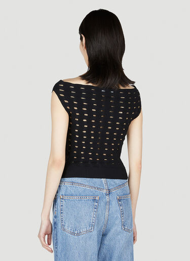 Off Shoulder Knit Top Kiko Kostadinov Off Shoulder Knit Top Black kko0252012