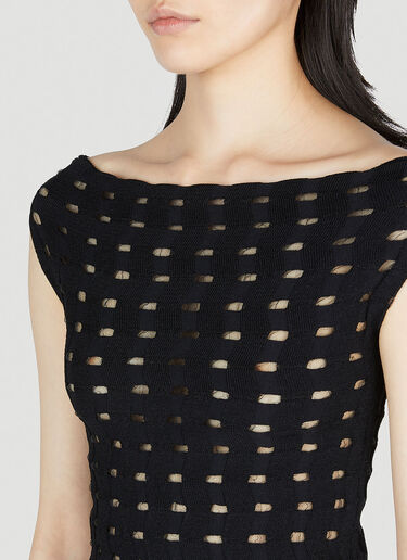 Off Shoulder Knit Top Kiko Kostadinov Off Shoulder Knit Top Black kko0252012