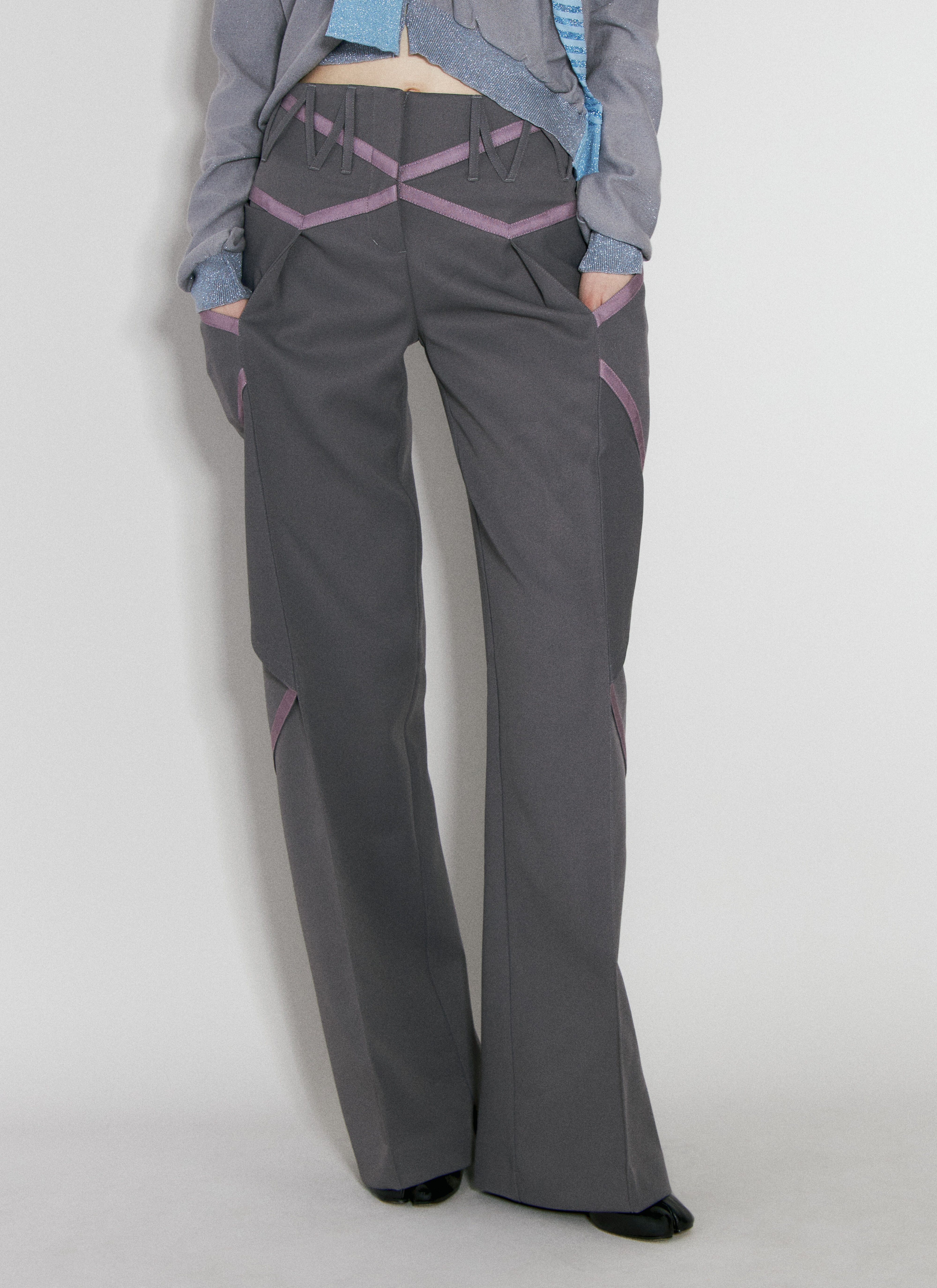 Kiko Kostadinov Women's' Waterfall Pants in Grey | LN-CC®