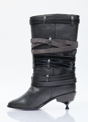 Kiko Kostadinov Quad Belt Boots Black kko0254023