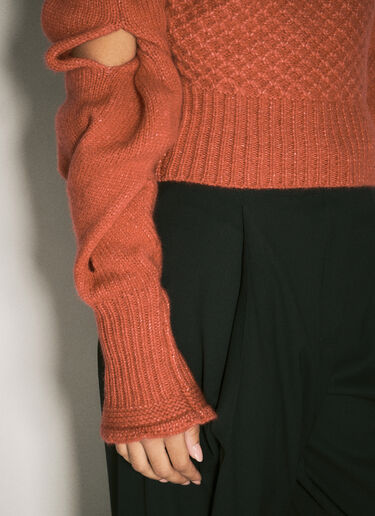 Dendra Cable Sweater Kiko Kostadinov Dendra Cable Sweater Red kko0258011