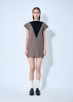 Kiko Kostadinov Dakota Knit Dress Brown kko0260007
