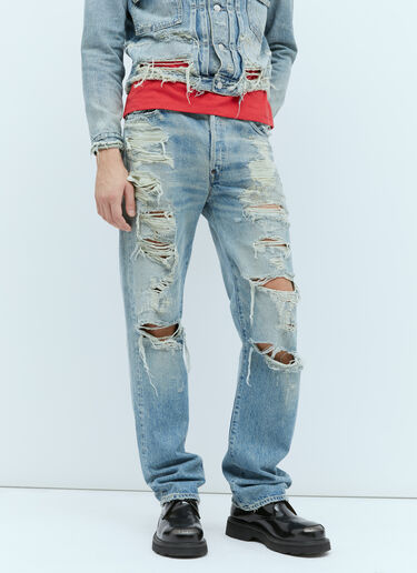 Kenzo x Levi's 501 1933 Distressed Jeans Blue klv0156007