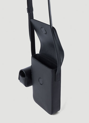 Logo Print Phone Holder Kenzo Logo Print Phone Holder Black knz0154029