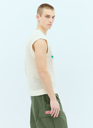 Fruit Stickers Knit Vest Kenzo Fruit Stickers Knit Vest White knz0156011