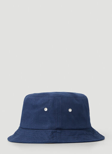 Flower Embroidery Bucket Hat Kenzo Flower Embroidery Bucket Hat Blue knz0250051