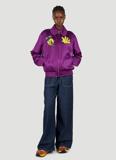 Kenzo ボークボーイ リバーシブルジャケット パープル knz0252021