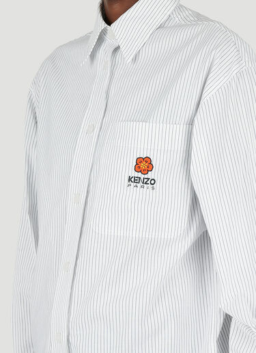 Boke Flower Striped Shirt Kenzo Boke Flower Striped Shirt Light Blue knz0252034