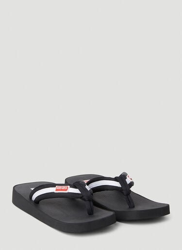 로고 패치 플립플롭 Kenzo 로고 패치 플립플롭 블랙 knz0252049