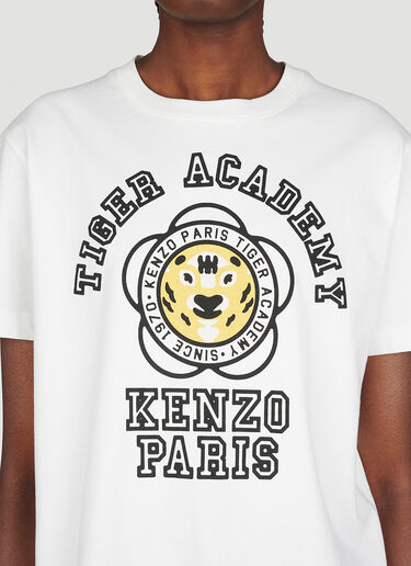 Kenzo Tiger Academy T-Shirt White knz0253010
